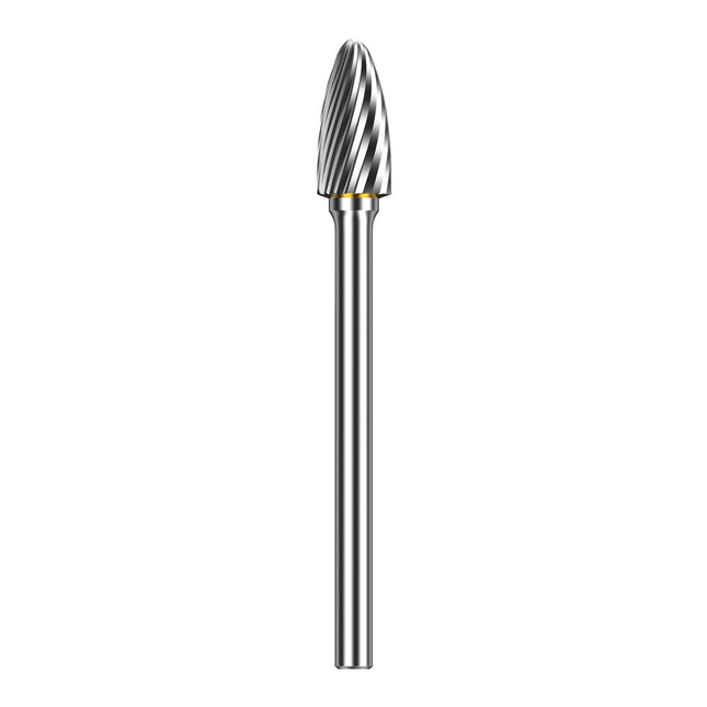 Extended Length Carbide Rotary Burr, 100mm Overall Length, 6mm Shank