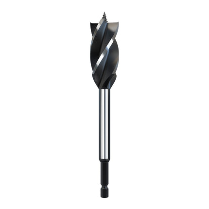 HUHAO 10mm-35mm Twist Drill Bit Set 6.35mm Shank Wood Fast Cut Auger Drill Bits Long Four Slot Carbide Woodworking Slotting Tool