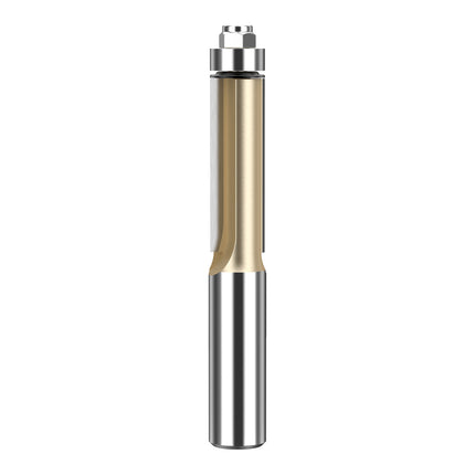 HUHAO 1/2 1/4 Shank Wood Flush Trim Router Bits With Bearing Woodworking Milling Cutter Carbide Endmill Straight Flush Tools DIY