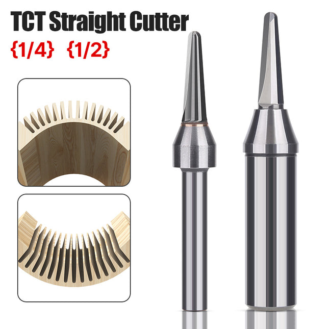 Woodworking Milling Cutter TCT Grooving Cutter V-Shaped Tool Arc-shaped Slotter  For Wood Bending Circular Groove Milling