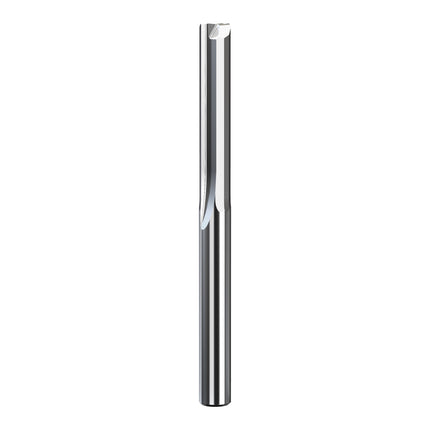 HUHAO 3.175mm 4mm 6mm Shank Straight Slot 2 Flute Milling Cutter Carbide Steel End Mill CNC Wood Router Bit Engraving Bit Tools