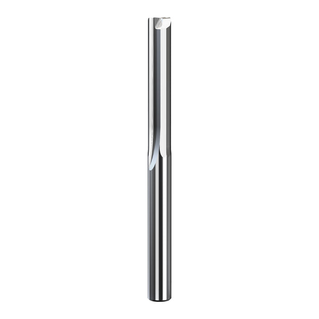 HUHAO 3.175mm 4mm 6mm Shank Straight Slot 2 Flute Milling Cutter Carbide Steel End Mill CNC Wood Router Bit Engraving Bit Tools