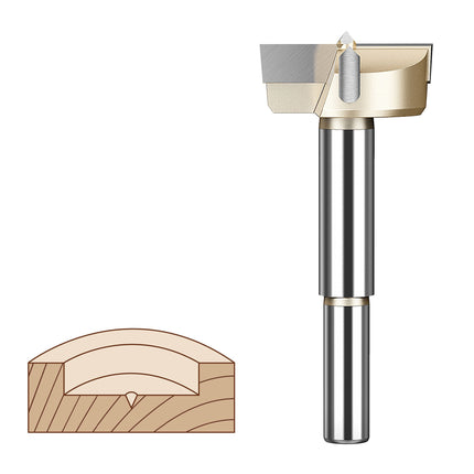 Hole Saw Cutter for Wood Forstner Drill Bit Hex 1/4in Shank Hinge Boring Bit Hole Saw Cutter Carbide Steel for Wood Woodworking Tools