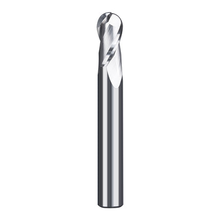 Carbide 2 Flute Ball Nose End Mill for Aluminum HRC55