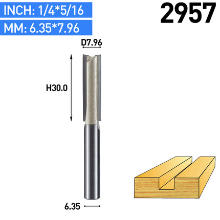 Professional grade double edge straight drill milling cutter 1/2 and 1/4Shank⭐️⭐️⭐️⭐️⭐️
