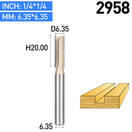Professional grade double edge straight drill milling cutter 1/2 and 1/4Shank⭐️⭐️⭐️⭐️⭐️