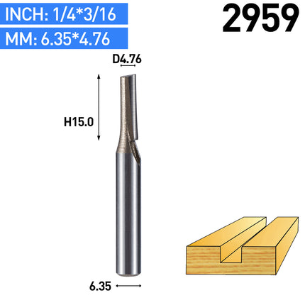 Professional grade double edge straight drill milling cutter 1/2 and 1/4Shank⭐️⭐️⭐️⭐️⭐️