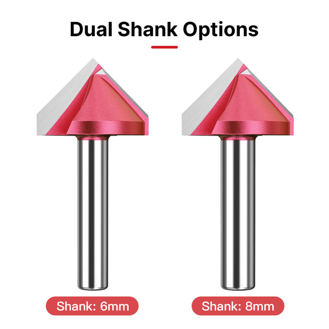V Shape Wood Router Bit 60 90 120 150 Degrees 3D Engraving Bit for Wood Cutting Slotting