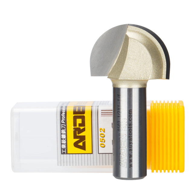 ARDEN Core Box Bit Carbide Round Bottom Groove Milling Cutter Radius Ball Nose Woodworking Router Bit Semi-circular CNC Bit