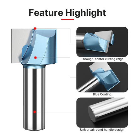 Bottom Cleaning Router Bit Industrial Grade Metric Tungsten Carbide Woodworking Slotting  Milling Cutter⭐⭐⭐⭐⭐