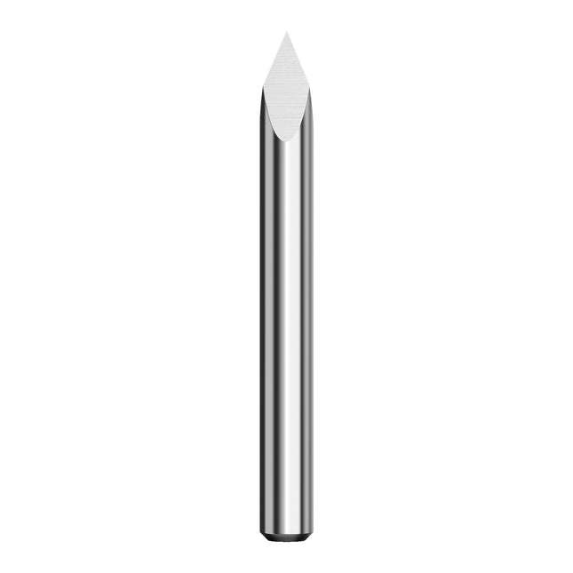 HUHAO 3.175mm Shank 3 Edge Pyramid Engraving Bit 20-90 Degrees Carbide Milling Cutter 0.1 0.2 0.3mm Wood End Mill CNC Router Bit