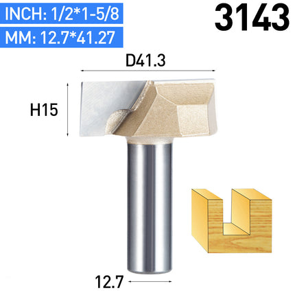 HUHAO 1/2 1/4 Shank Cleaning Bottom Milling Cutter For Wood 2 Flute Straight Router Bit Carbide Engraving Woodworking CNC Tools⭐⭐⭐⭐⭐