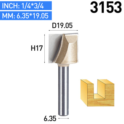 HUHAO 1/2 1/4 Shank Cleaning Bottom Milling Cutter For Wood 2 Flute Straight Router Bit Carbide Engraving Woodworking CNC Tools⭐⭐⭐⭐⭐