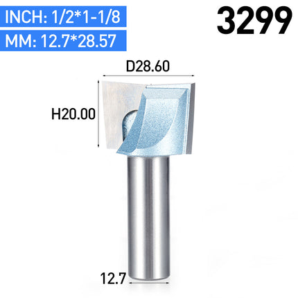 Bottom Cleaning Router Bit Industrial Grade Metric Tungsten Carbide Woodworking Slotting  Milling Cutter⭐⭐⭐⭐⭐