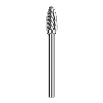 HUHAO 3mm Shank Rotary Burr Carbide Steel Drill Bits for Metal Woodworking Accessory Electric Rotary Router Bit Grinding Tools