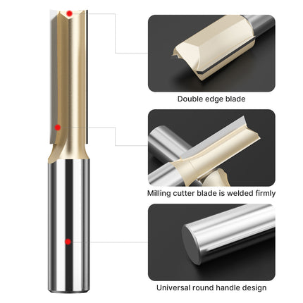 Professional grade double edge straight drill milling cutter 1/2 and 1/4Shank⭐️⭐️⭐️⭐️⭐️