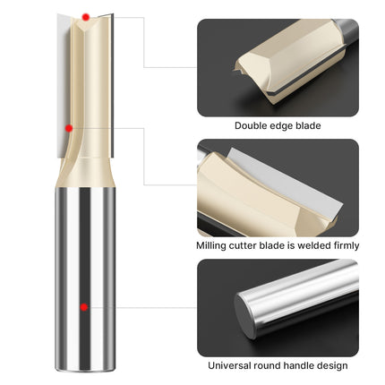 Metric edge double edge straight drill milling cutters 1/2 and 1/4 shank ⭐️⭐️⭐️⭐️⭐️