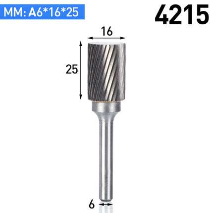 A-Type Carbide Rotary Burr with 6mm Shank