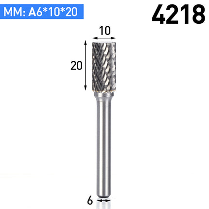 A-Type Carbide Rotary Burr with 6mm Shank