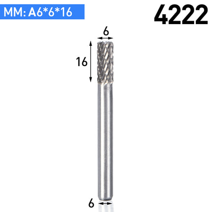 A-Type Carbide Rotary Burr with 6mm Shank