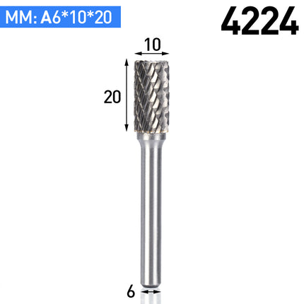A-Type Carbide Rotary Burr with 6mm Shank