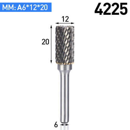 A-Type Carbide Rotary Burr with 6mm Shank
