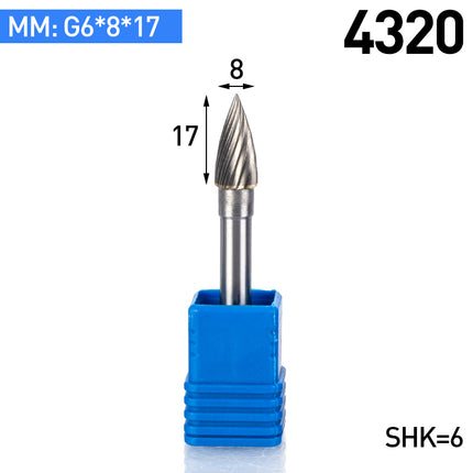 G-Type Carbide Rotary Burr with 6mm Shank