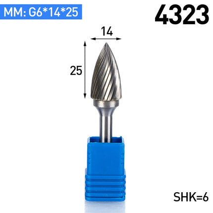 G-Type Carbide Rotary Burr with 6mm Shank