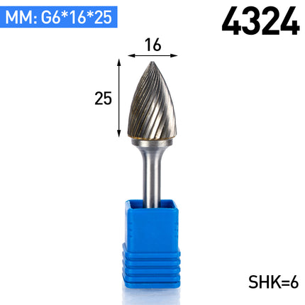 G-Type Carbide Rotary Burr with 6mm Shank