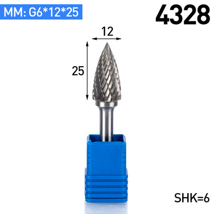 G-Type Carbide Rotary Burr with 6mm Shank
