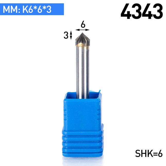 K-Type Carbide Rotary Burr with 6mm Shank
