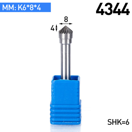 K-Type Carbide Rotary Burr with 6mm Shank