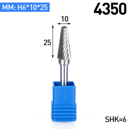 L-Type Carbide Rotary Burr with 6mm Shank