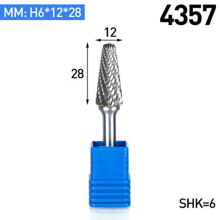 L-Type Carbide Rotary Burr with 6mm Shank