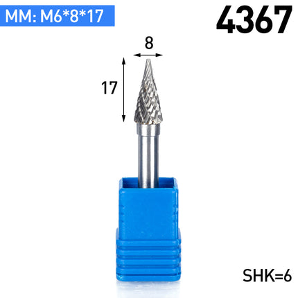 M-Type Carbide Rotary Burr with 6mm Shank