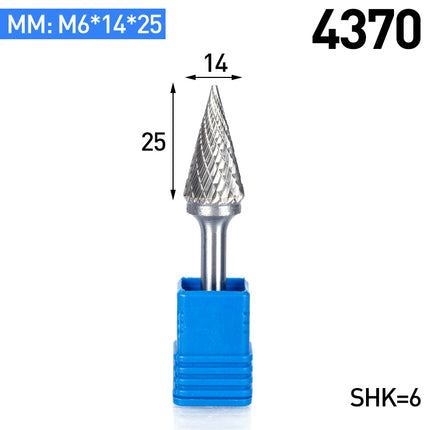 M-Type Carbide Rotary Burr with 6mm Shank