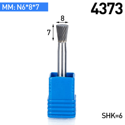 N-Type Carbide Rotary Burr with 6mm Shank