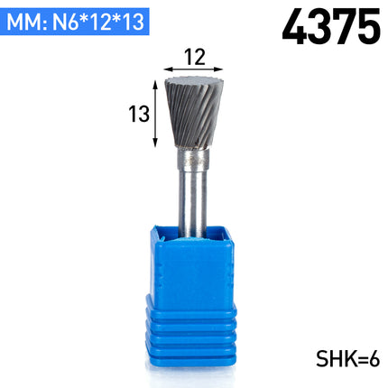 N-Type Carbide Rotary Burr with 6mm Shank