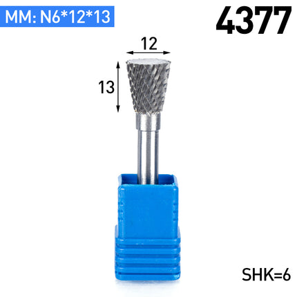 N-Type Carbide Rotary Burr with 6mm Shank