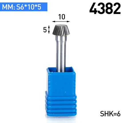 S-Type Carbide Rotary Burr with 6mm Shank