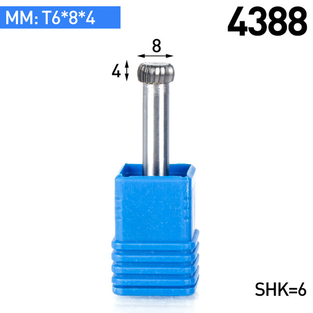 T-Type Carbide Rotary Burr with 6mm Shank