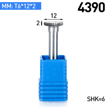 T-Type Carbide Rotary Burr with 6mm Shank