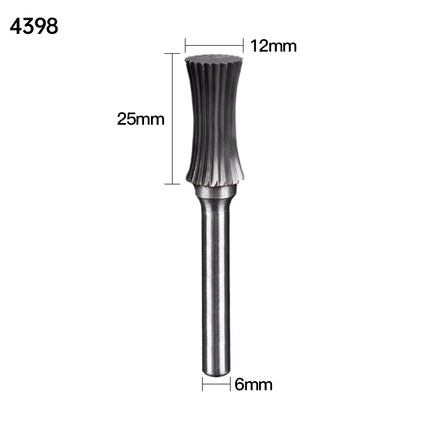 U-Type Carbide Rotary Burr with 6mm Shank