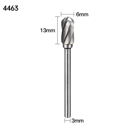 Coarse Tooth Carbide Rotary Burr, 3mm Shank Diameter x 6mm Cutting Diameter