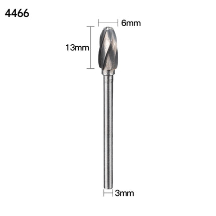 Coarse Tooth Carbide Rotary Burr, 3mm Shank Diameter x 6mm Cutting Diameter