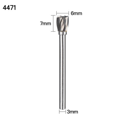 Coarse Tooth Carbide Rotary Burr, 3mm Shank Diameter x 6mm Cutting Diameter