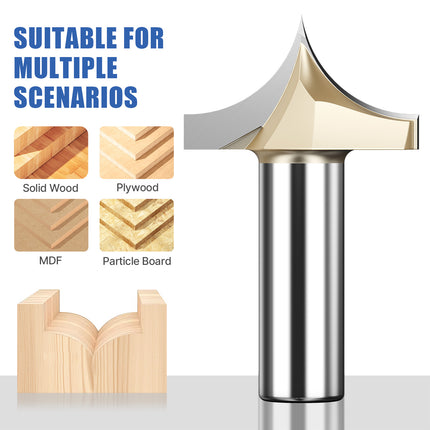 Point Cutting Round Over Bit for Wood End Mill Woodworking Tools