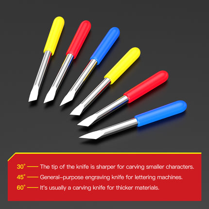 HUHAO SUMMA Blade 5pcs with Transparent Case Summa 30 Degrees Cutting Plotter Blade Carbide 30 45 60 Degrees Blade For Vinyl