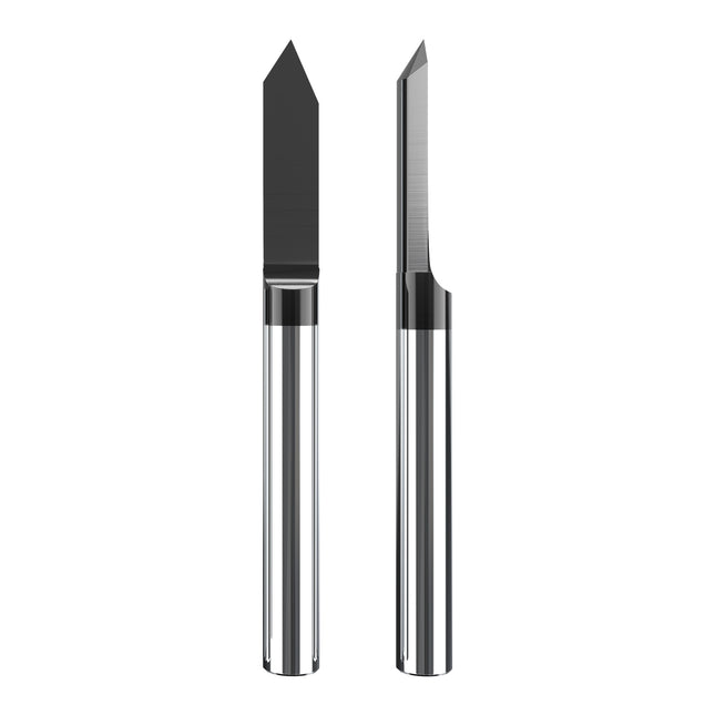 HUHAO 4mm Shank Bottom Carbide Engraving Router Bits for Metal Wood Stainless Steel Titanium Coating Milling Cutter PCB CNC Tool