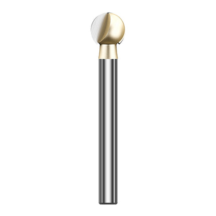 HUHAO 3mm 6mm Shank Ball Nose Round Carving Bit CNC Milling Cutter For Wood Cove End Mill Radius Core Router Bit Carbide Tools